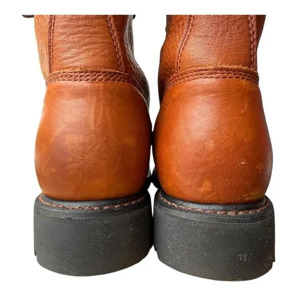 Ariat Cascade Work Lacer Boot Tan Leather Men size 11 EE