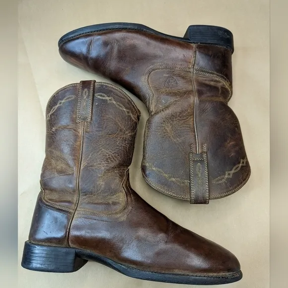 ARIAT Heritage Roper Western Cowboy Boots Brown 10002284 Men  9.5 EE