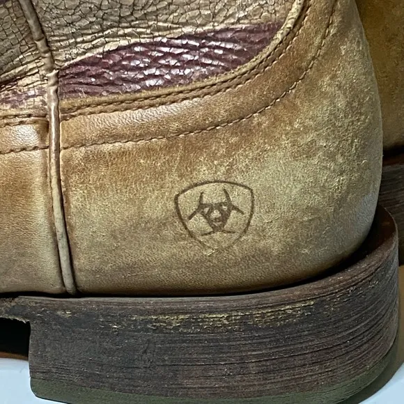 Ariat Men's Circuit Proud American Flag Western‎ Boot Wide Square Toe Size 8.5D