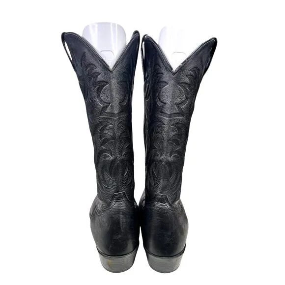 Ariat Men’s Heritage Black Leather Western Cowboy Boot Size US  10.5 D