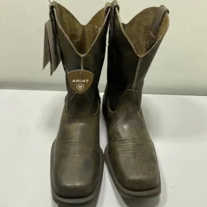 Ariat Mens Rambler Cowboy Boots Size 7.5D Square Toe Antiqued-Look Mid Pull-On