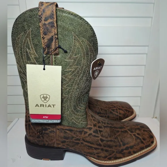 Ariat Sport Big Country Performance Western Boot Square Toe 10050935 Men Size 10