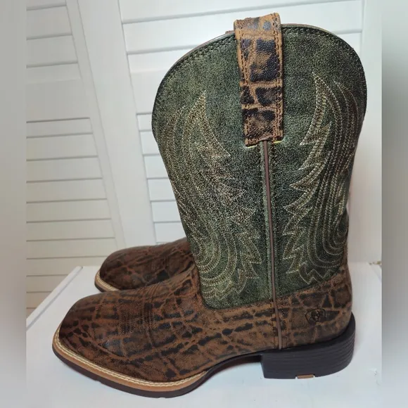 Ariat Sport Big Country Performance Western Boot Square Toe 10050935 Men Size 10