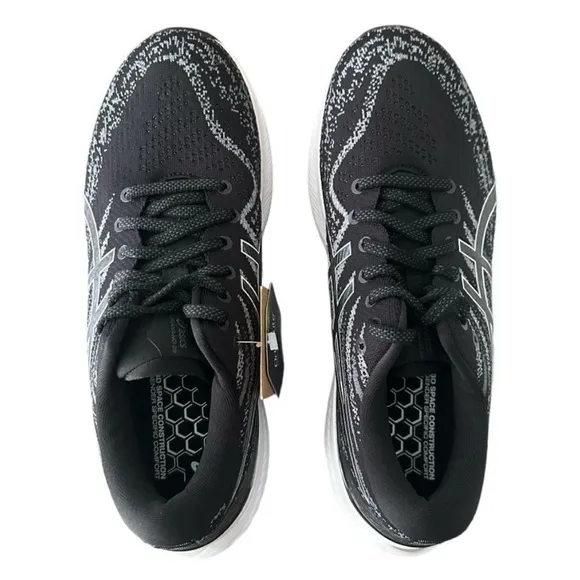ASICS Gel-Kayana 29 Black and White Athletic Running Shoes Women’s 9.5 Wide