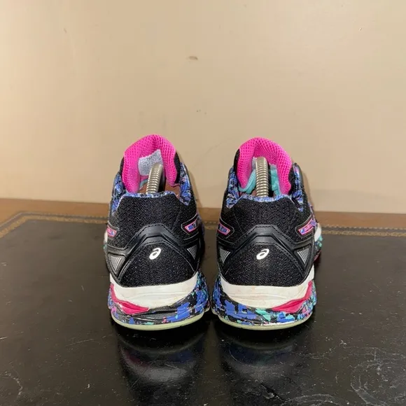 ASICS GEL-PHOENIX 8 Confetti Tye Die Paint Splash Black Pink Women’s Size 8.5