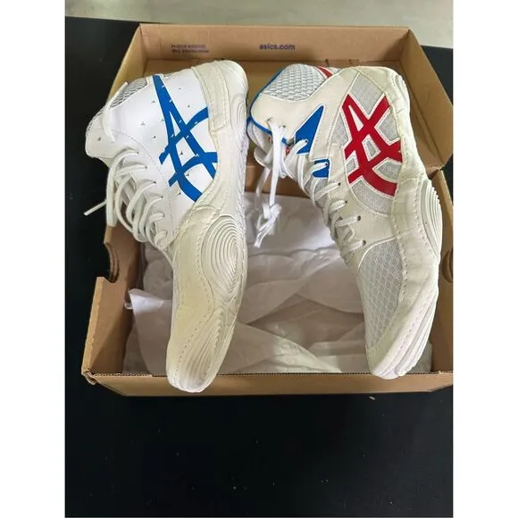 Asics Snapdown 3 White Classic Red Wrestling Shoes Sneakers 9