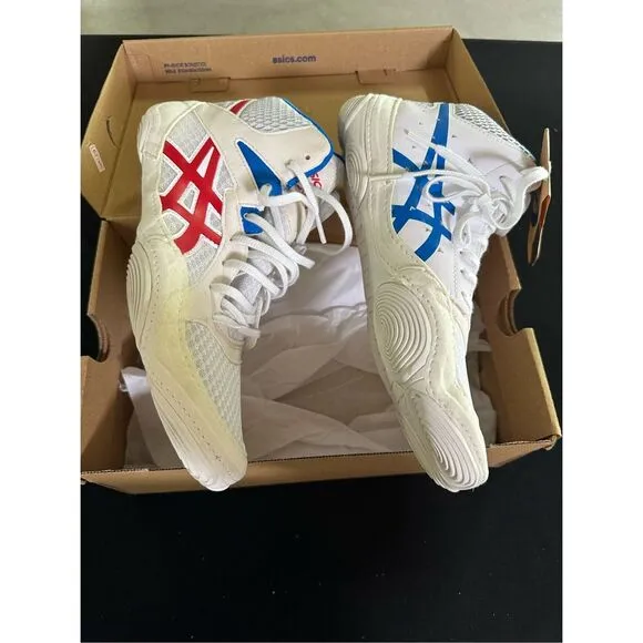 Asics Snapdown 3 White Classic Red Wrestling Shoes Sneakers 9