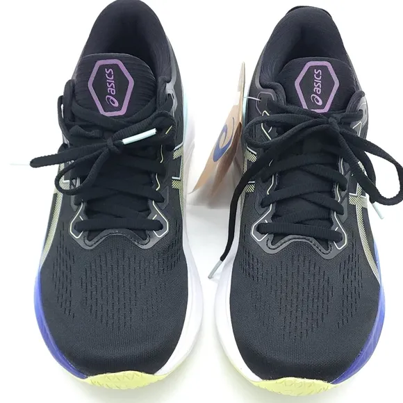Asics Womens Kayano 30 Black/Glow Yellow Running Shoes Size 9 Asics 1012B357-300