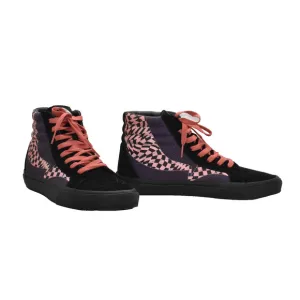 B0 NEW VANS SK8 Hi Reissue Warp Black Paprika Pink Purple Skateboard Shoes Sz 8