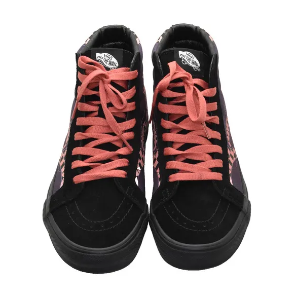 B0 NEW VANS SK8 Hi Reissue Warp Black Paprika Pink Purple Skateboard Shoes Sz 8