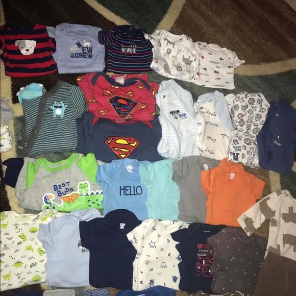 Baby boy preemie, newborn &amp; 0-3 clothes