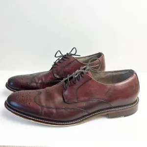 Banana Republic Shoes 12 Burgundy Digby Brogue Wingtip Oxford Dress Classic