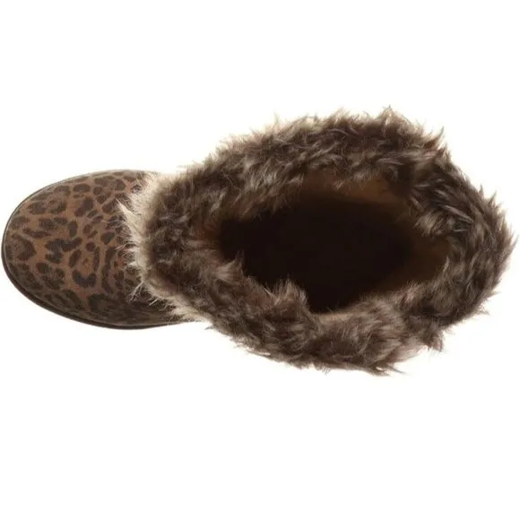 Bearpaw Genevieve‎ Leopard Boot Womens 6 New