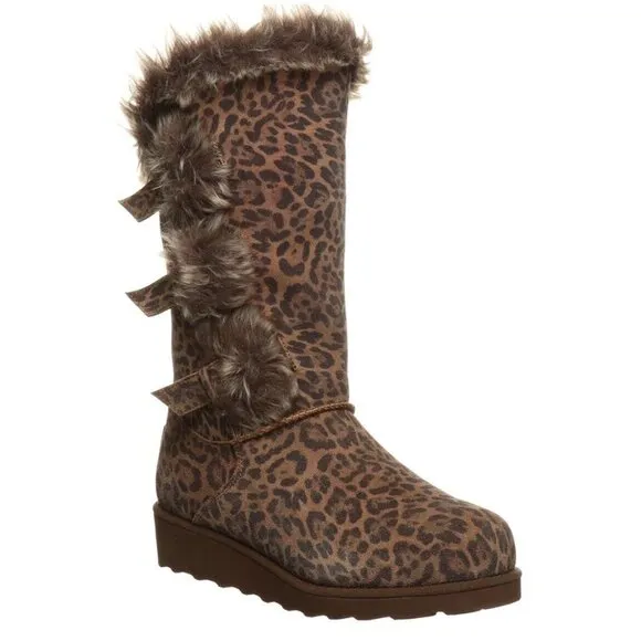 Bearpaw Genevieve‎ Leopard Boot Womens 6 New