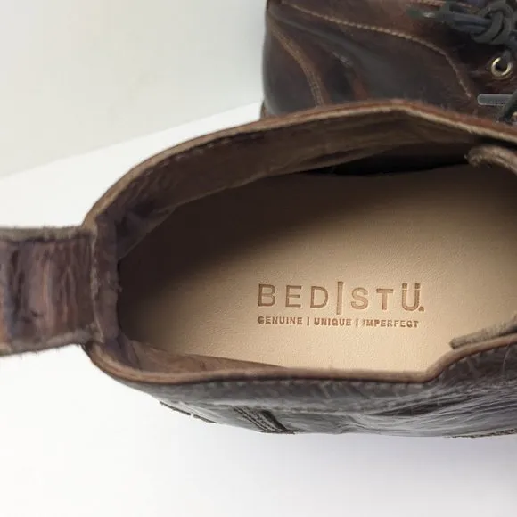 Bed Stu Clyde Distressed Boots, Brown Leather, Men's 10.5 M