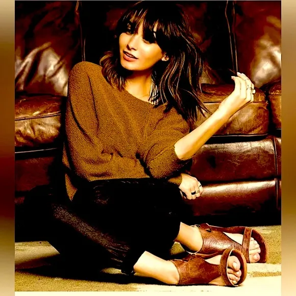 BED STU, SOTO, Size 7.5, Leather Sandals, Rich Deep, Brown, NWT! New in Box!