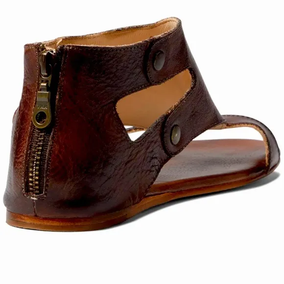 BED STU, SOTO, Size 7.5, Leather Sandals, Rich Deep, Brown, NWT! New in Box!