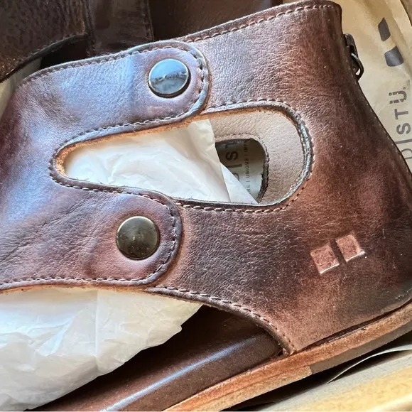 BED STU, SOTO, Size 7.5, Leather Sandals, Rich Deep, Brown, NWT! New in Box!