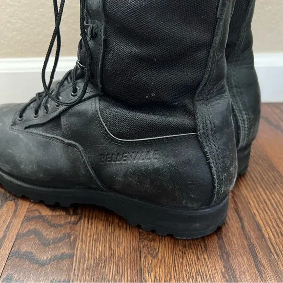 Belleville Flyer Combat Boots 700 Men Sz 10 W Black Lightweight Summer Gore-Tex