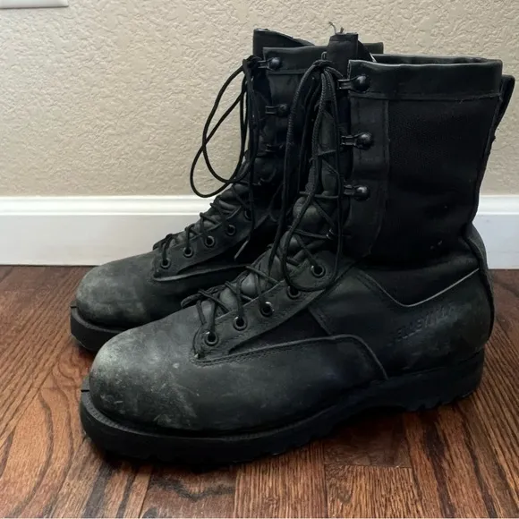 Belleville Flyer Combat Boots 700 Men Sz 10 W Black Lightweight Summer Gore-Tex