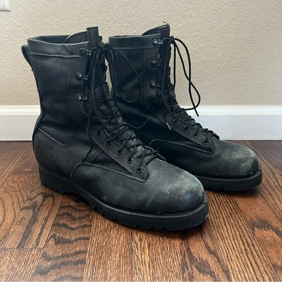 Belleville Flyer Combat Boots 700 Men Sz 10 W Black Lightweight Summer Gore-Tex