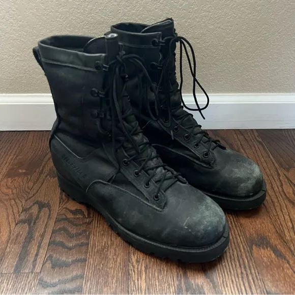 Belleville Flyer Combat Boots 700 Men Sz 10 W Black Lightweight Summer Gore-Tex