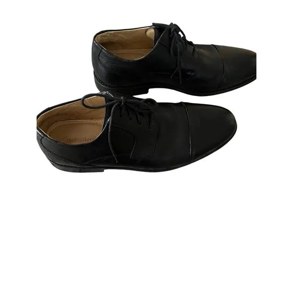 Belvedere Men 13  Studio Oxford Shoes Duke Black Leather Cap Toe Brazil Classic