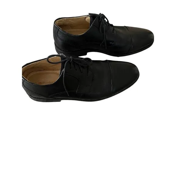 Belvedere Men 13  Studio Oxford Shoes Duke Black Leather Cap Toe Brazil Classic