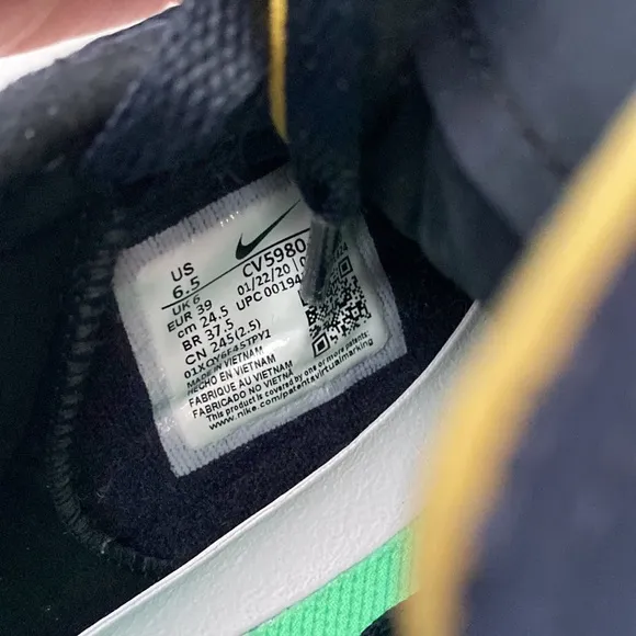 Big Boy’s 6.5, Nike Bruin React Skateboard Shoes