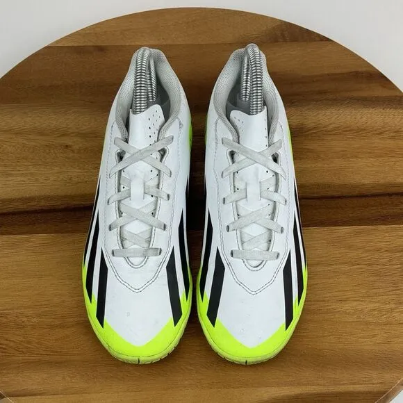Big‎ Kids Adidas X Crazyfast.4 White Green Indoor Soccer Cleats Shoes Size 5 Y
