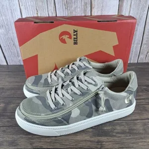 Billy Footwear Classic Toe Lace Low Natural Camo Zip Shoe Women's Sz 8.5 M (NIB)