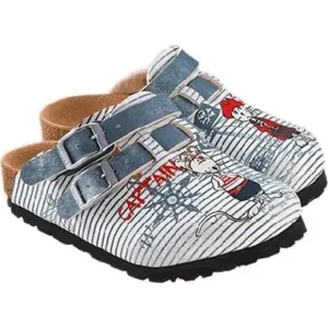 Birkenstock &quot;Birkis&quot; Kid's Fun Captain Clogs - Comfortable Slip-On Shoes Size 8C