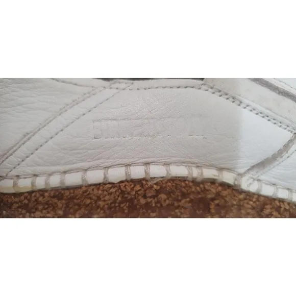 Birkenstock Callan White Pabbled Leather Slip on EU 38 Womens 7