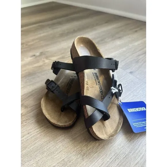 Birkenstock sandals Mayari Little Kids Size 30 Black Leather US Size K 12