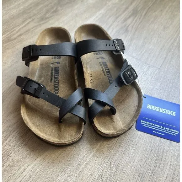 Birkenstock sandals Mayari Little Kids Size 30 Black Leather US Size K 12