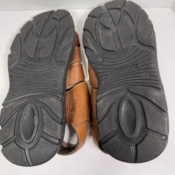 BJORNDAL MEN'S SANDALS HIKING WALKING SIZE LEATHER UPPER FISHERMAN SIZE 12M