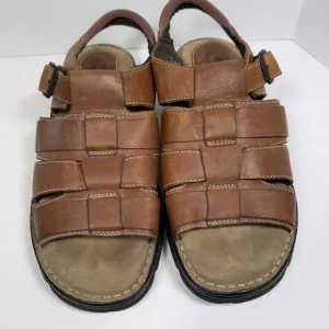 BJORNDAL MEN'S SANDALS HIKING WALKING SIZE LEATHER UPPER FISHERMAN SIZE 12M