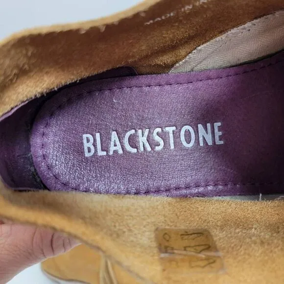 Blackstone‎ Chukka Boots Men EU 42 US 9 Tan Ankle Suede Leather Retro 70s Hippie