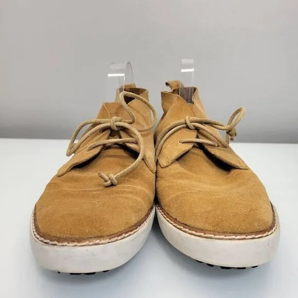 Blackstone‎ Chukka Boots Men EU 42 US 9 Tan Ankle Suede Leather Retro 70s Hippie
