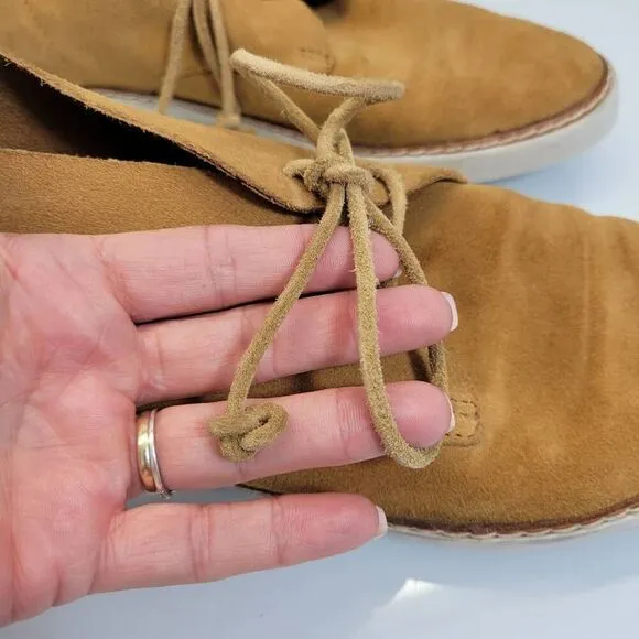 Blackstone‎ Chukka Boots Men EU 42 US 9 Tan Ankle Suede Leather Retro 70s Hippie