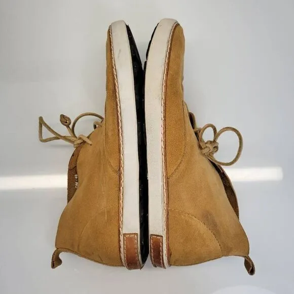 Blackstone‎ Chukka Boots Men EU 42 US 9 Tan Ankle Suede Leather Retro 70s Hippie