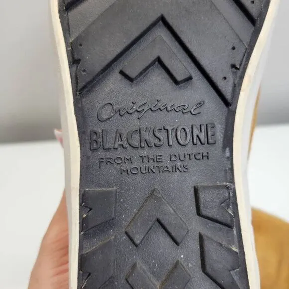 Blackstone‎ Chukka Boots Men EU 42 US 9 Tan Ankle Suede Leather Retro 70s Hippie