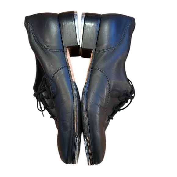 Bloch Women’s Respect #0 Shockwave Leather Tie Up Tap Dance Shoes Size 10M Black