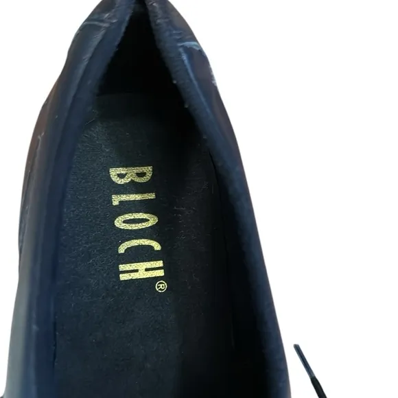 Bloch Women’s Respect #0 Shockwave Leather Tie Up Tap Dance Shoes Size 10M Black