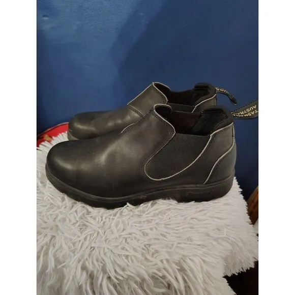 Blundstone Stout Black Leather Chelsea Shoe Boots Size 7.5 AU 8.5 US Men