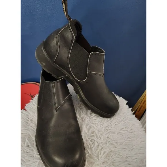 Blundstone Stout Black Leather Chelsea Shoe Boots Size 7.5 AU 8.5 US Men