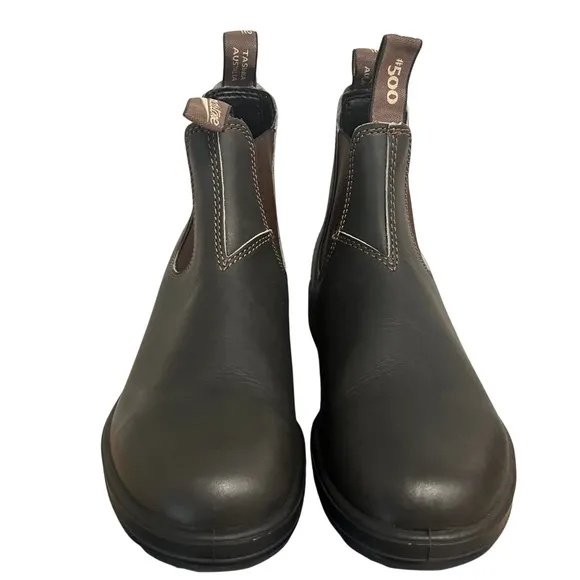 Blundstone Women's Brown Leather Boots 500 Chelsea Boots Size 10.5 US