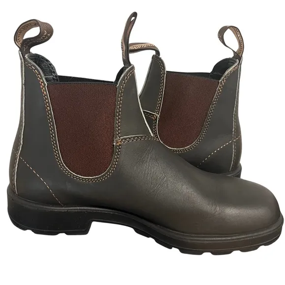Blundstone Women's Brown Leather Boots 500 Chelsea Boots Size 10.5 US