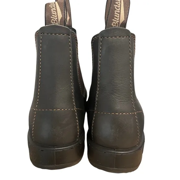 Blundstone Women's Brown Leather Boots 500 Chelsea Boots Size 10.5 US