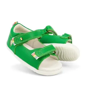 Bobux • emerald green open toe walking sandals • EU 21  US 5
